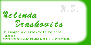 melinda draskovits business card